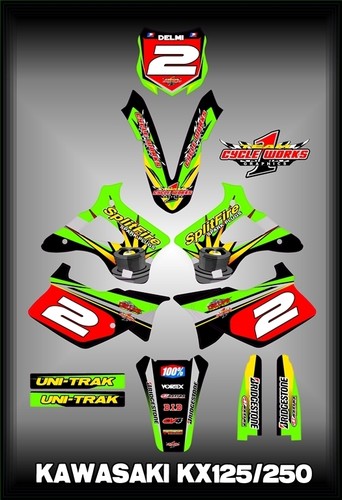 Kawasaki kx125 250 semi - ,